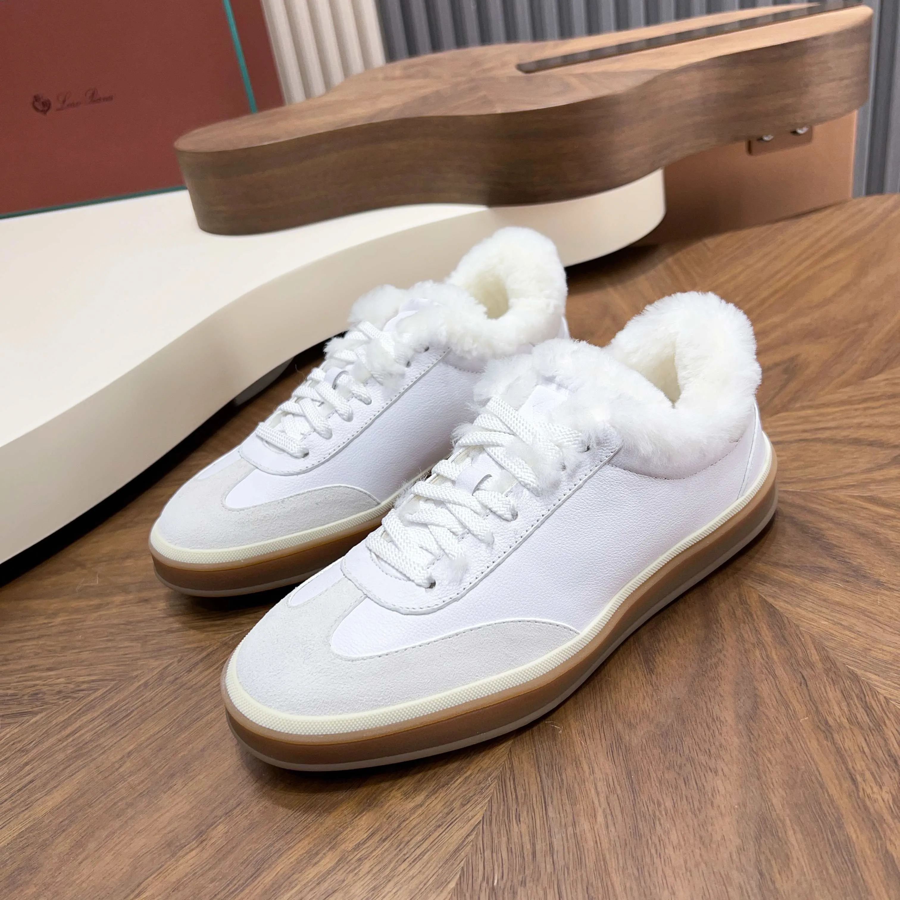 💰740 Loro Piana - Classic casual wool shoes, men's lace-up casual shoes and sneakers, high-quality lightweight and comfortable fabrics, suitable for outdoor leisure, the color is young and energetic, and it looks great with sportswear or casual suits! Code number: 39-44 (45, 46, can be customized)